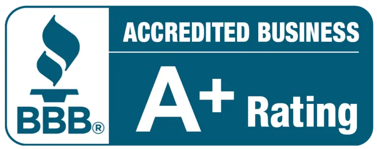 BBB Accredited Business A+ Rating Logo