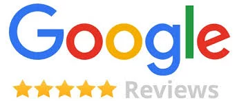 Fischer Van Lines Google Five Star Google Reviews badge.