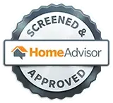 Fischer Van Lines Home Advisor Screened & Approved Badge For Movers Denver Colorado.