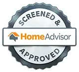 Fischer Van Lines Home Advisor Screened & Approved Badge.