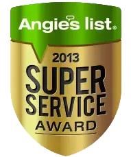 2013 Angie’s List Super Service Award badge