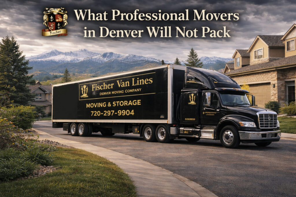 What Will Professional Movers in Denver, Colorado Not Pack fischer van lines moving company
