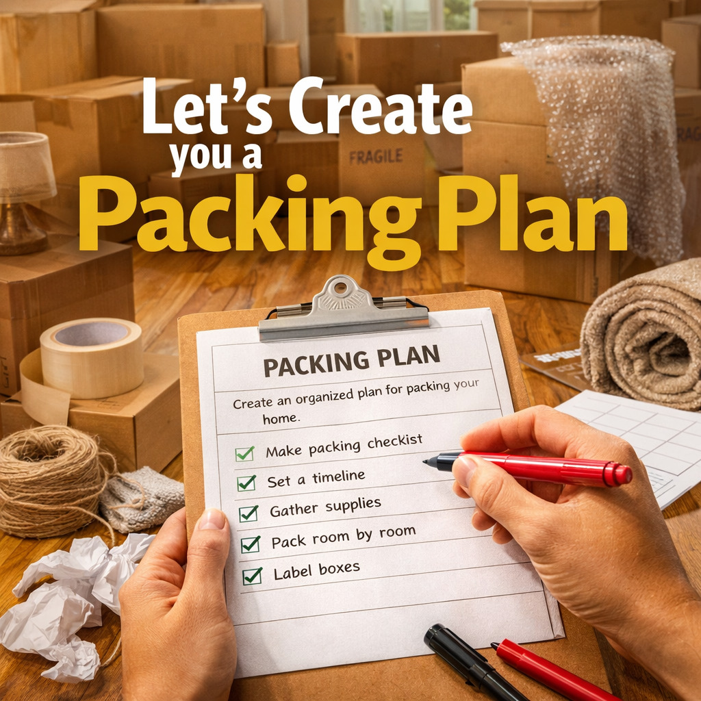 where to start packing for a house move in Denver, Colorado?