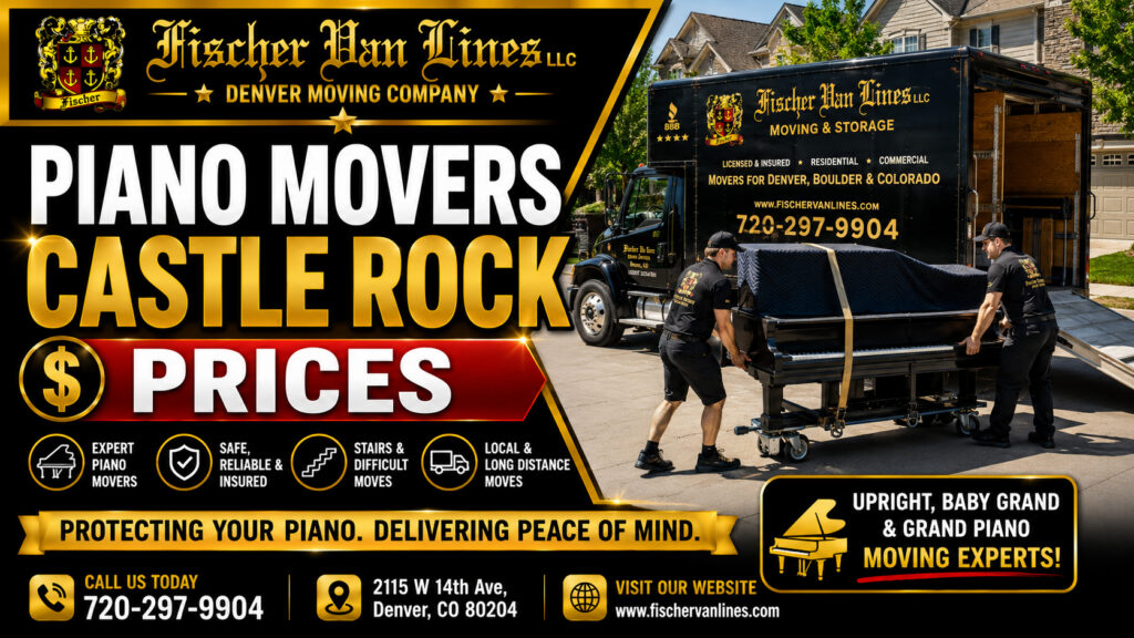 piano movers castle rock prices fischer van lines denver moving company